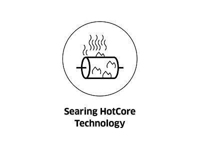 Searing HotCore Technology ( vector icon )