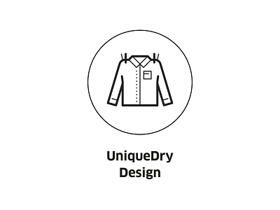 UniqueDry Design ( vector icon ) close design dry emblem engineering icon illustration line shirt sign symbol tech technology unique vector washing machine