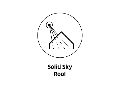 Solid Sky Roof ( vector icon ) engineering icon icons illustration linear physics roof sign sky smart home solid sunlight symbol tech technology vector