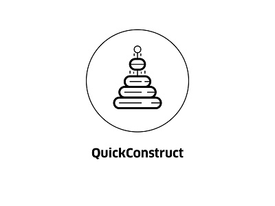 QuckConstruct ( vector icon ) construction constructor engineer engineering icon icon design line line art lineart logo quick sign symbol tech vector