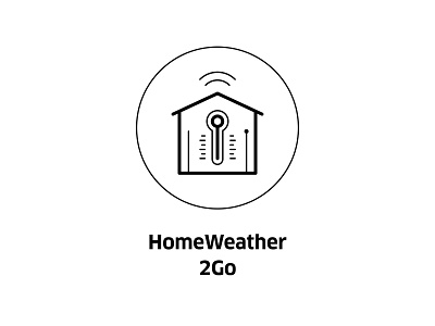 HomeWeather 2Go ( vector icon ) go home house icon illustration line line art sign smart symbol technology temperature vector weather