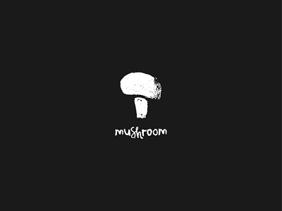 White Mushroom app champignon champignons drawing food hand drawn icon icons illustration ingredients logo mobile mushroom mushrooms organic sign symbol vector vegan white