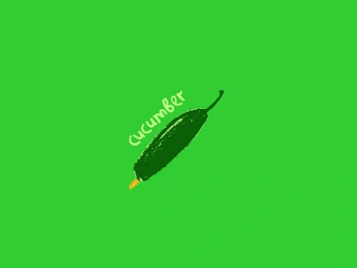 Fresh cucumber app concept cucumber cuke design drawing eating food fresh green hand drawn healthy icon illustration insignia sign smoothie symbol vegan vegetarian