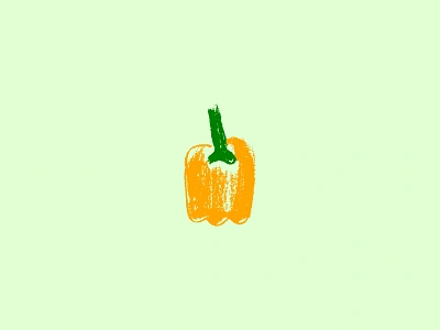 Yellow Sweet Pepper app bell pepper bulgarian concept drawing food golden hand drawn healthy icon illustration lifestyle logo pepper sweet symbol vector vegan vegetable yellow