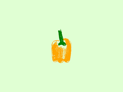 Yellow Sweet Pepper app bell pepper bulgarian concept drawing food golden hand drawn healthy icon illustration lifestyle logo pepper sweet symbol vector vegan vegetable yellow