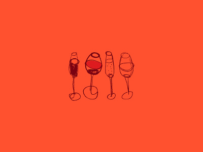 Wine glasses symbol
