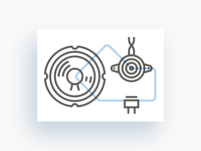 + Electronic components - e shop icon illustration microeconomics nanotechnology restore transistor