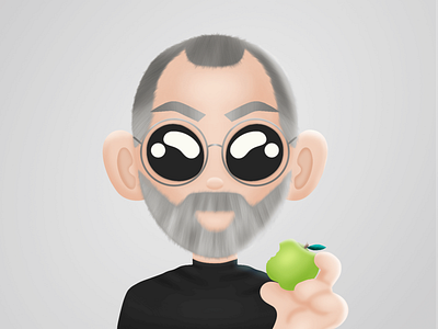 Steve Jobs 3d apple binance bitcoin bnb cartoon character collectible crypto crypto wallet cryptocurrency cute characters illustration nft nftart nfts procreate steve jobs