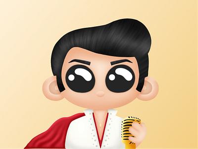 Elvis Presley 3d binance bitcoin bnb cartoon character collectible crypto cryptocurrency cute character elvis presley illustration nft nft artist