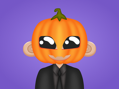 Pumpkin Hitman 3d bitcoin bnb cartoon character collectible cryptocurrency cute characters design halloween hitman illustration logo nft pumpkin