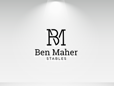 Ben Maher Stables Logo branding creative logo design graphic design illustration lettermar logo minimalist modernlogo vector