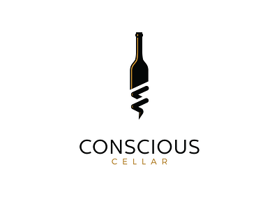 Conscious cellar Logo branding design graphic design illustration logo modernlogo vector