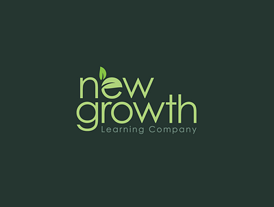 New Growth Learning Company Logo branding design graphic design illustration logo modernlogo vector