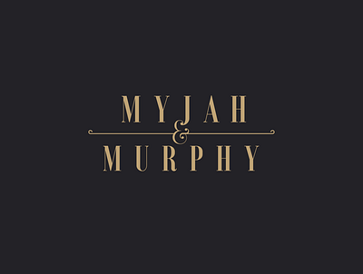 MYJAH & MURPHY LOGO branding design graphic design illustration logo modernlogo vector