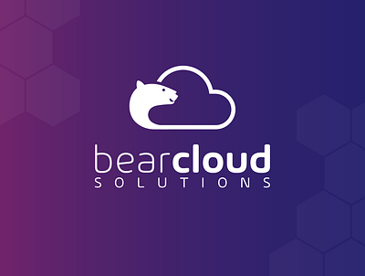 BearCloud Solutions Logo branding design graphic design illustration logo modernlogo vector