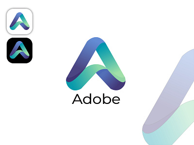 A abstract 3d modern letter logo design
