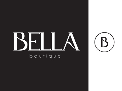 BELLA - Boutique Shop Logo boutique logo brand identity branding branding design clothing brand design feminine flat logo design graphic design logo logo design