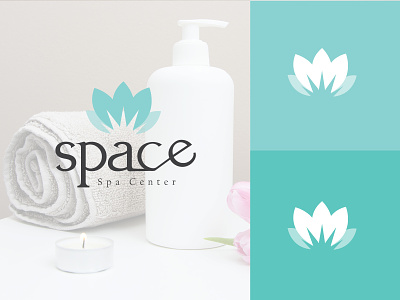 Space- Spa Center Logo Design beauty logo brand identity branding branding design feminine flat logo flat logo design logo minimalistic logo modern logo spa spa logo