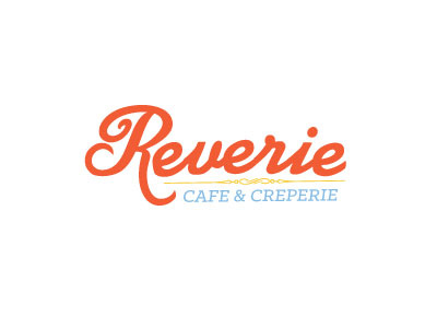 Reverie Cafe & Creperie bakery branding cafe creperie design french identity logo reverie script vintage