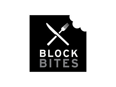 Block Bites branding event food icon identity logo