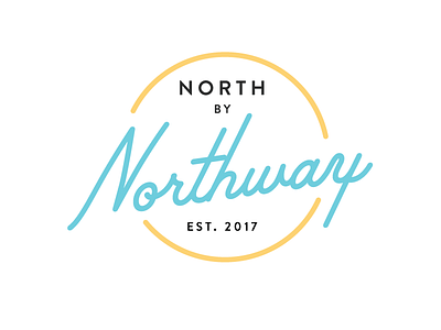 North x Northway blog branding identity logo pastel sun travel typography