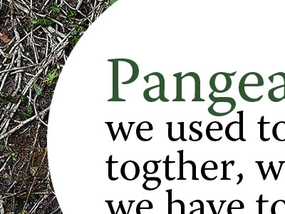 Pangea earth music pangea poster typography