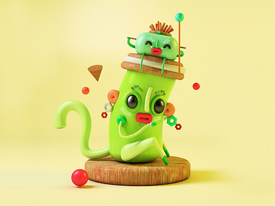 Tribu 3d c4d character design design graphic design illustration monster tribu