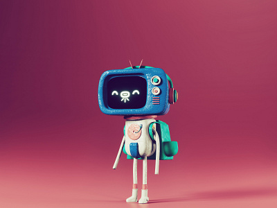 Space 3d blender character clay design illustration space