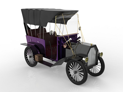 1920 vintage car | Game asset 3d 3dasset 3ddesigh 3dmodeling 3drender game gameart props stylized
