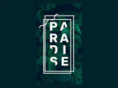 Paradise T-shirt design design drip graphic design illustration nature paradise simple summer tropical vector