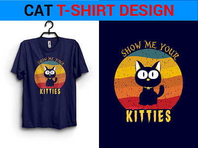 Cat T-Shirt Design abstract branding cat lover cat mom cat mom t shirt cat t shirt chonnu design dwchonnu graphic design halloween shirt shirt design sichonnu t shirt design vactor