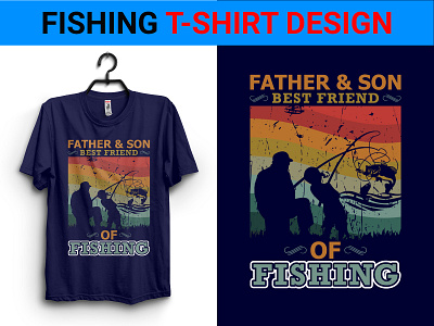 Fishing T-Shirt Design branding design fish fishing fishing t shirt design graphic design retro shirt design sichonnu t shirt design type typography vector