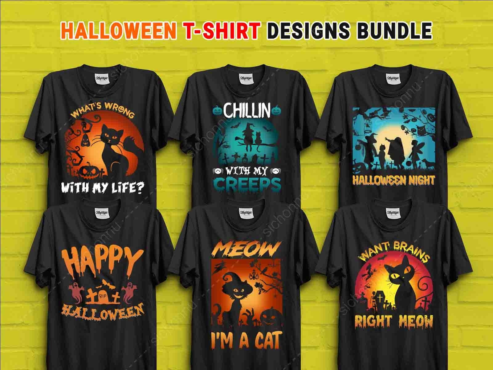 Halloween T-Shirt Design Bundle by Sahidul Islam Chonnu on Dribbble