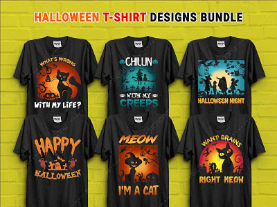 Halloween T-Shirt Design Bundle