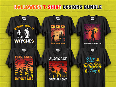 Halloween T-Shirt Design Bundle