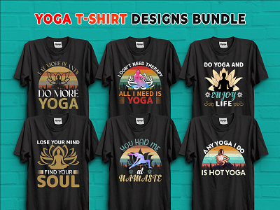 Yoga T-Shirt Design Template - Mediamodifier