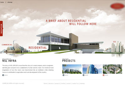 web layout constructions full view fullscreen infrs real estate residential