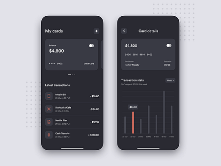 Personal Finance - App Concept by Tamer Magdy on Dribbble