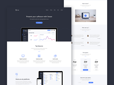 Software Landing Page