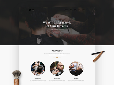 Barber Landing Page