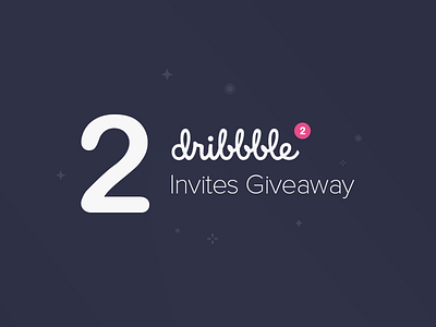 2 Dribbble Invites Giveaway