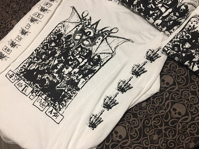 Basilysk 'Sad State of the Art' Shirt Design band shirt black white collage dadaist merchandise screen print shirt design