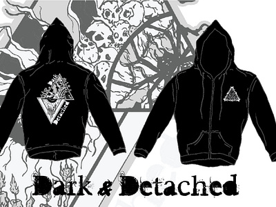 Dark & Detached Hoodie Design