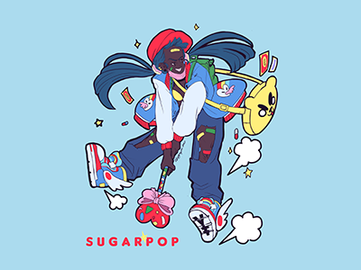 CRUSH cute girlgang kawaii magical girl pop primary sugarpop