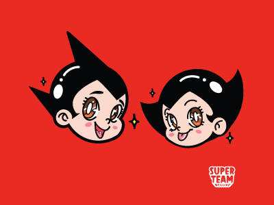 Astro & Uran Duo astroboy cute ebonegrayson pins scifi vector