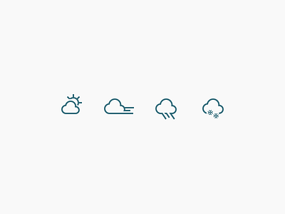 Cloudy icons