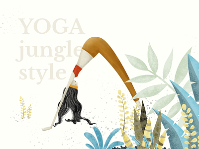 Yoga illustration branding design graphic design illustration