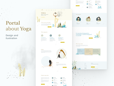 Yoga portal design design graphic design illustration ui ux