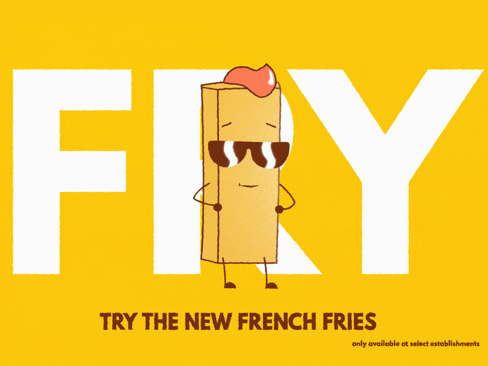 French fry animation design graphic design illustration motion graphics