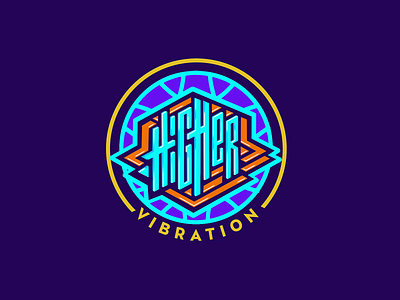 Higher vibrations design graphic design illustration typography